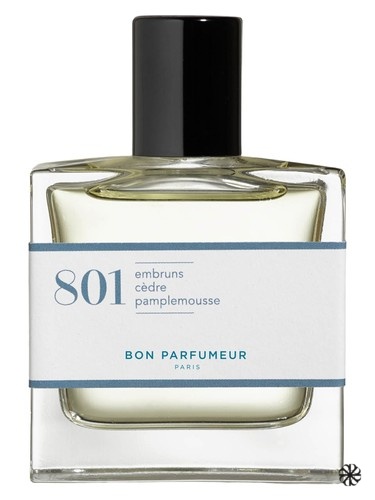 801 sea spray, cedar, grapefruit Bon Parfumeur