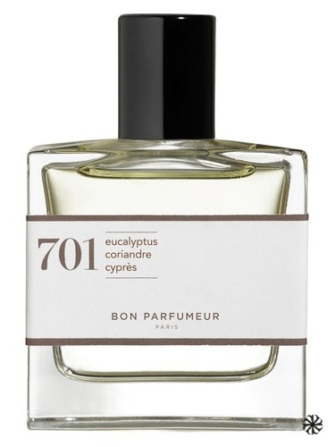701 eucalyptus, amber, white wood Bon Parfumeur