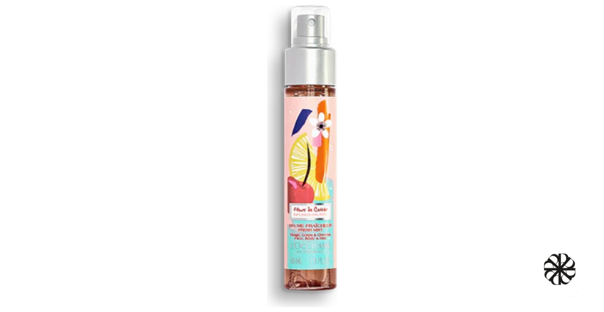 Brume Fraîcheur Parfumée Fleurs de Cerisier Infusion Fruitée L'Occitane en Provence