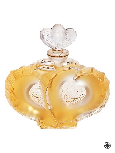 Lalique de Lalique Deux Coeurs Crystal Flacon Lalique