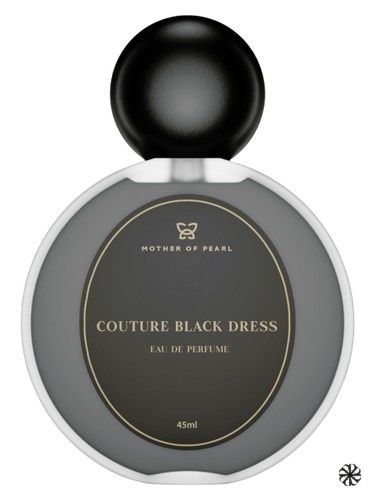 Couture Black Dress Mother of Pearl
