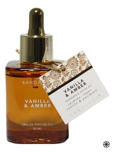Vanilla & Amber Oil Perfume Sand + Fog