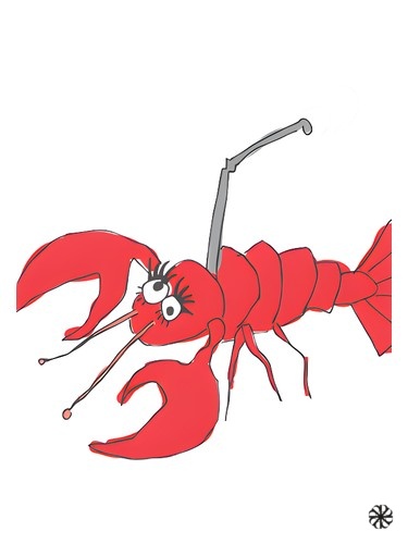 Lobster Cellphone Smell Bent