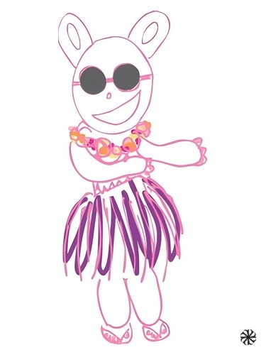 Little Miss Panda Gets Lei’d Smell Bent