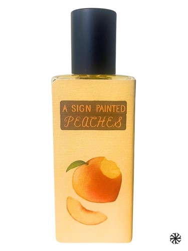 A Sign Painted Peaches Sorce