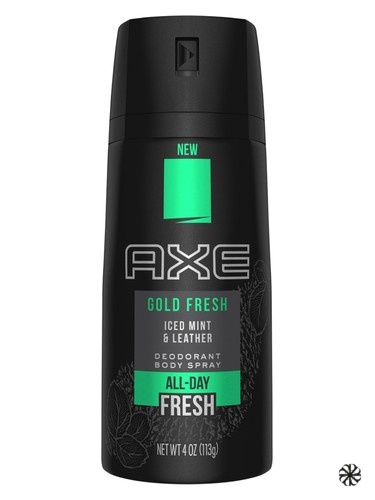 Gold Fresh Iced Mint and Leather AXE