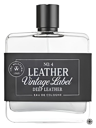Leather Vintage Label Deep Leather No. 4 Tru Western